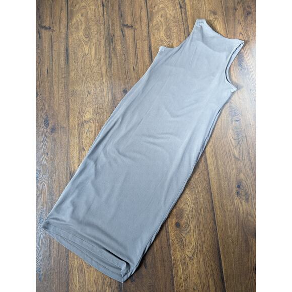 Good American Micro Rib Sleeveless Midi Bodycon Dress 4 - Picture 4 of 7